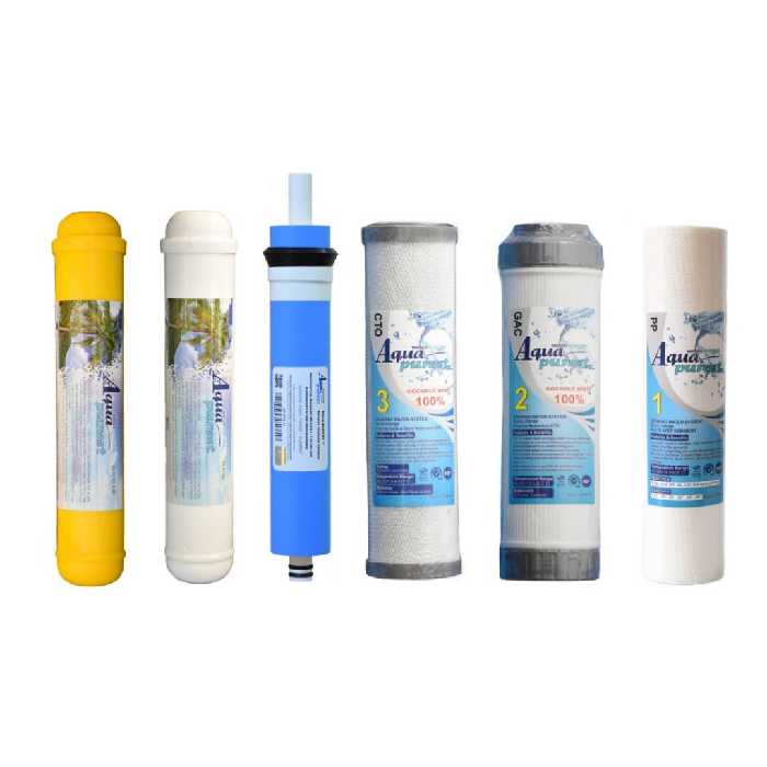 فیلتر دستگاه تصفیه کننده آب آکواپیورست مدل VTN 6235 PRO مجموعه 6 عددی