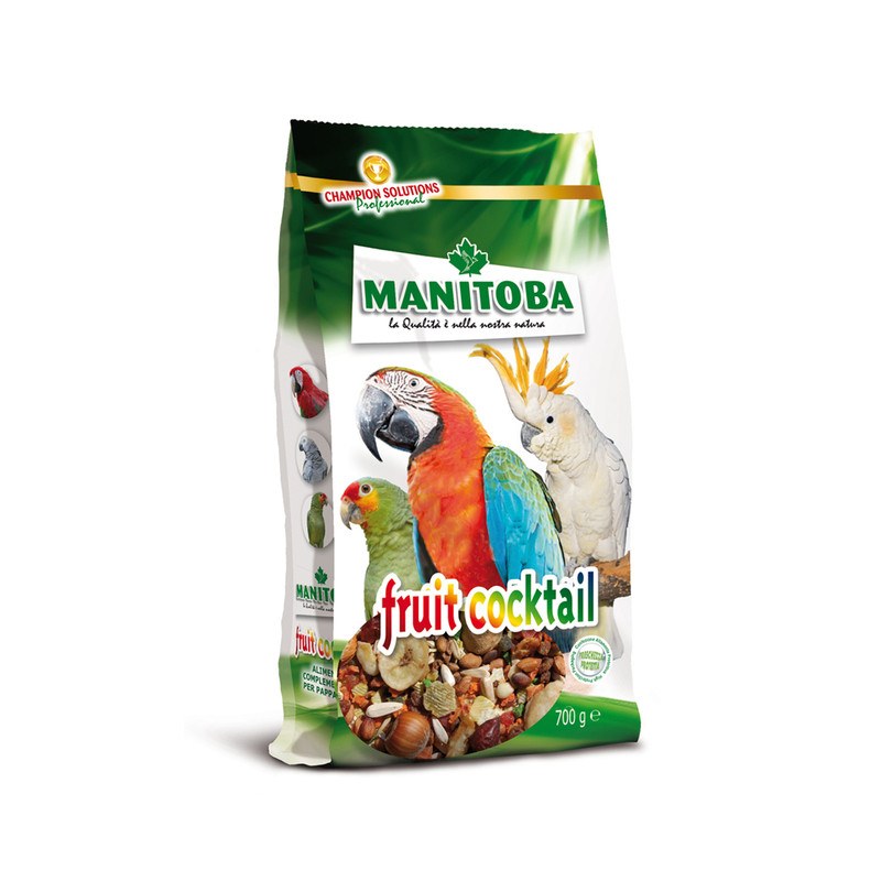 غذای ایتالیایی  میوه و آجیل طوطی سانان مانیتوبا مدل fruit cocktail وزن 700 گرم