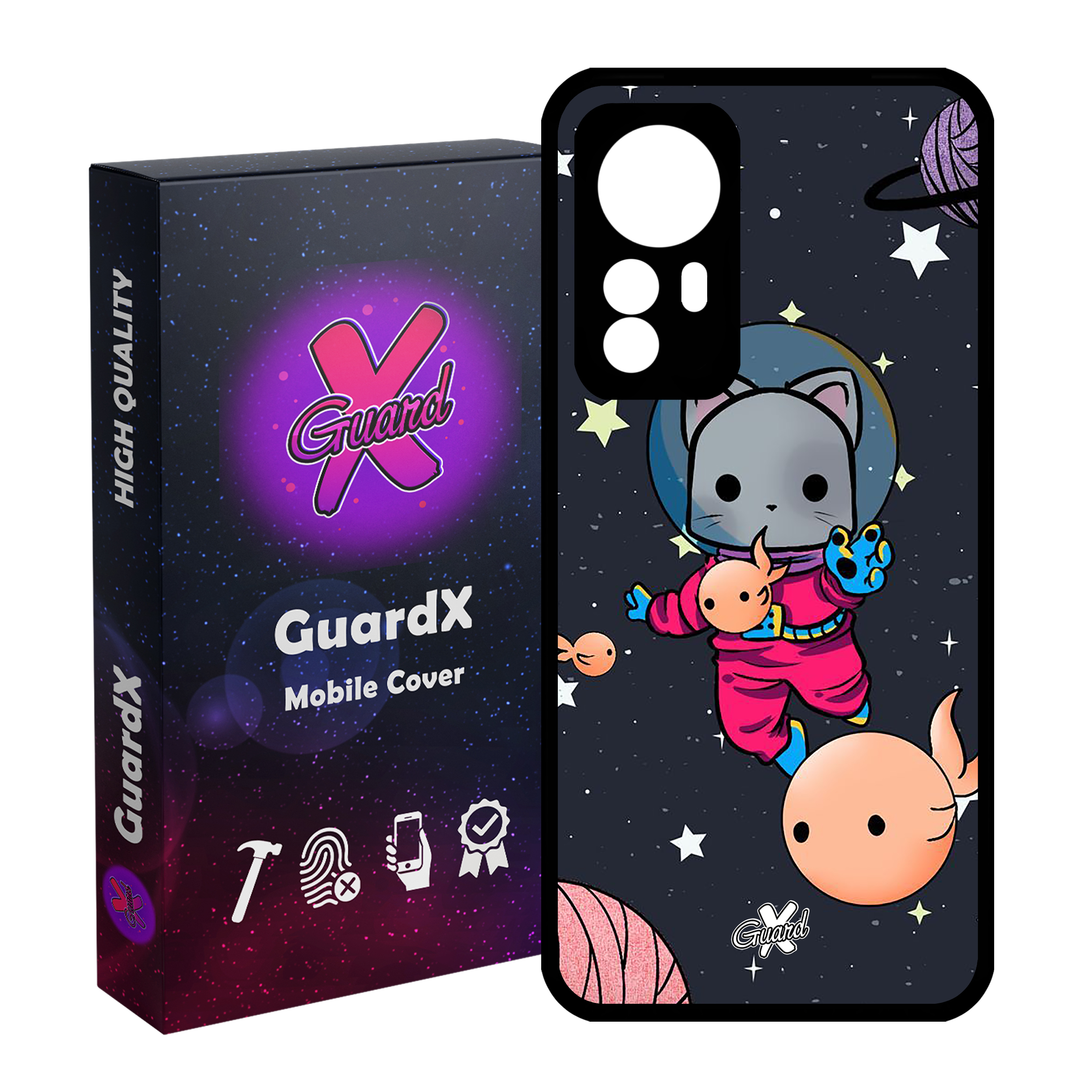 کاور گارد ایکس طرح Cat مدل Glass10044 مناسب برای گوشی موبایل شیائومی Mi 12/Mi 12X/Mi 12S