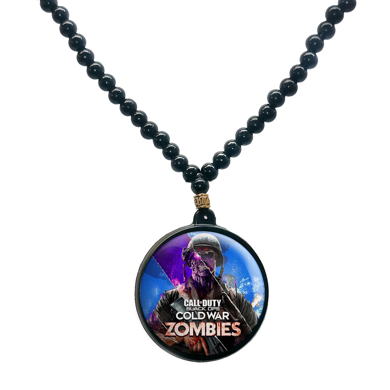 گردنبند پرمانه طرح call of duty کد pmd.7533 مدل دو طرفه