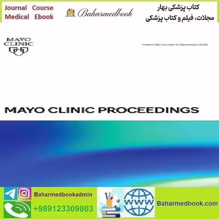 Mayo Clinic Proceedings Volume 98 Issue 1 to 9 20
