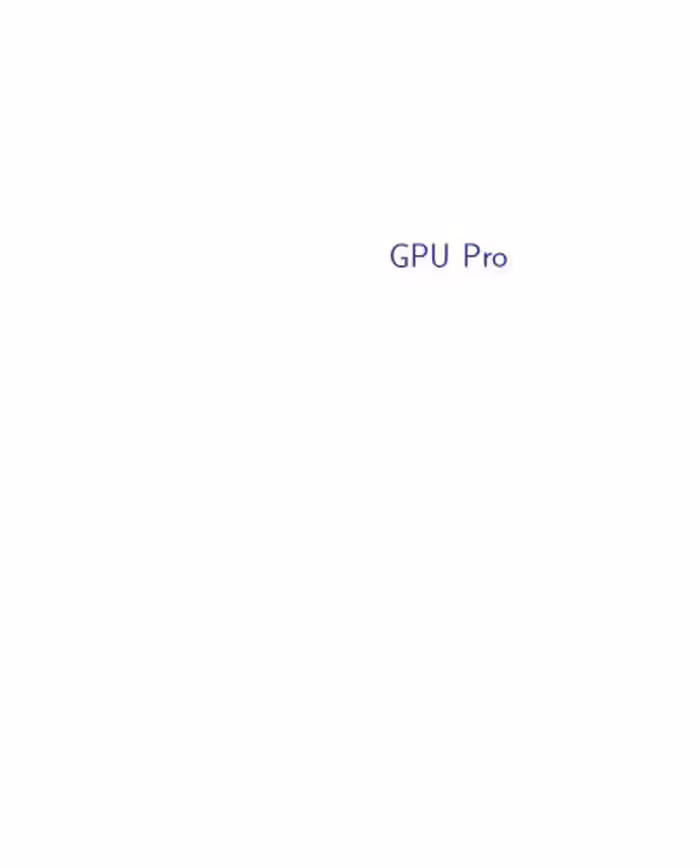 خرید و دانلود نسخه کامل کتاب GPU Pro : advanced rendering techniques