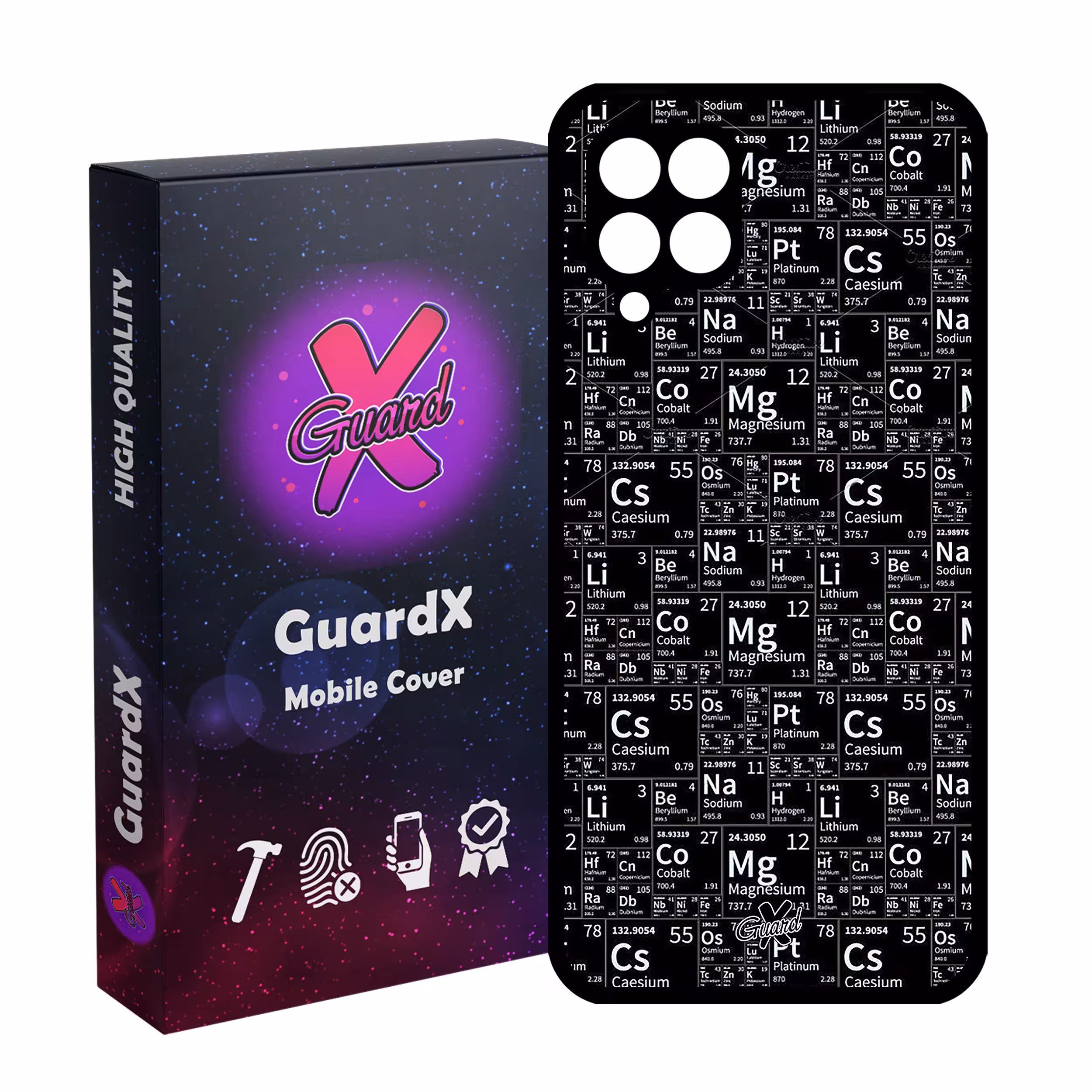 کاور گارد ایکس طرح شیمی مدل Glass10531 مناسب برای گوشی موبایل سامسونگ Galaxy A12/M12/F12