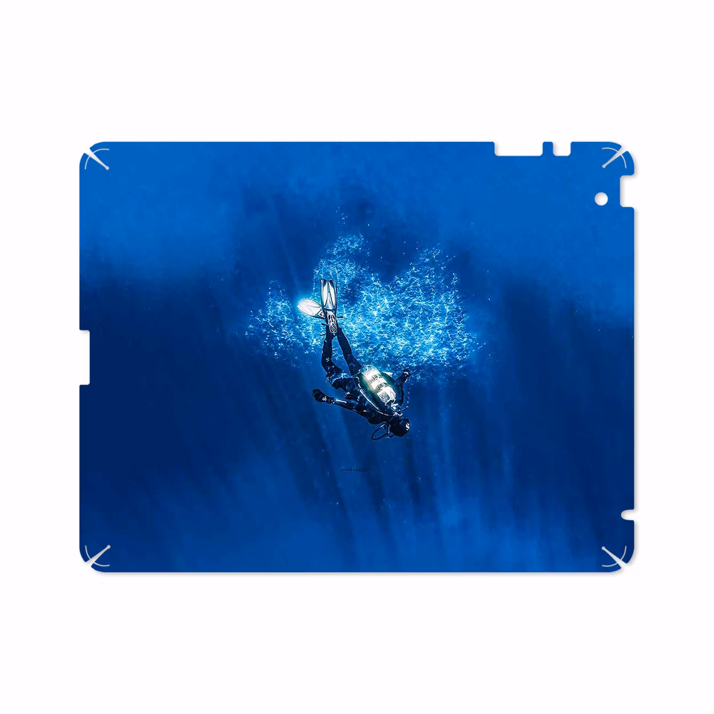 برچسب پوششی ماهوت مدل Scuba Diving مناسب برای تبلت اپل iPad 2 2011 A1395