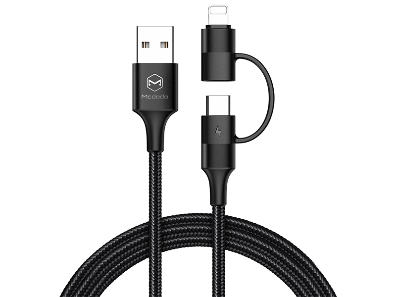 کابل شارژ سریع تایپ سی دو کاره مک دودو مدل CA-6800