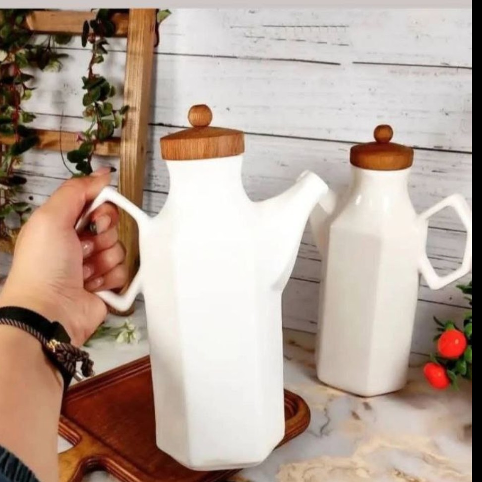 روغن ریز سرامیکی 1000میلی درب چوب