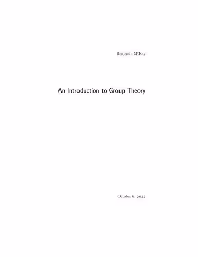 خرید و دانلود نسخه کامل کتاب An Introduction to Group Theory