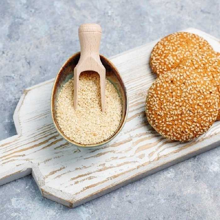 کنجد سفید خام 160گرمی دهلی