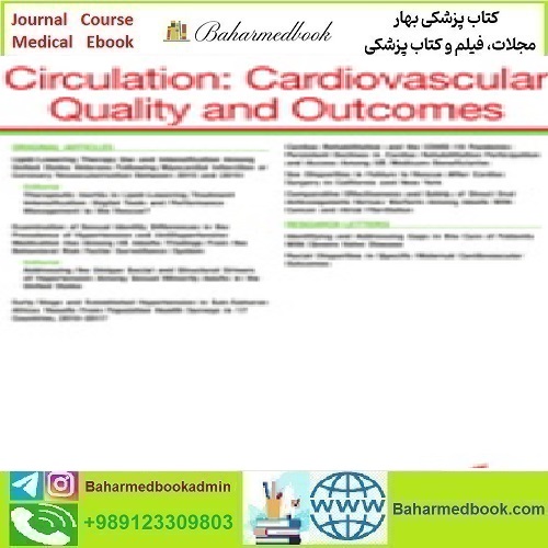 Circulation Cardiovascular Quality & Outcomes Volume 15 1 to