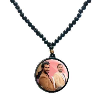 گردنبند پرمانه طرح ماکان بند مدل دو طرفه کد pmd.8593