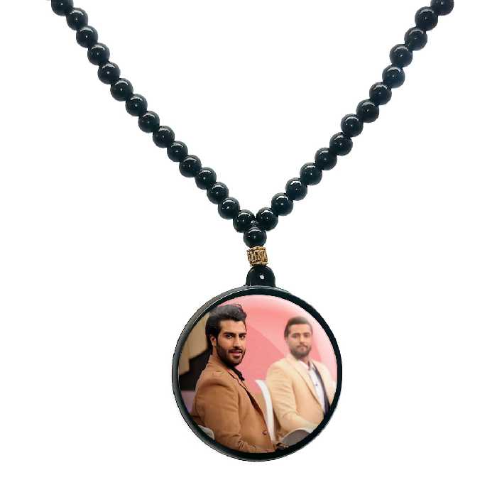 گردنبند پرمانه طرح ماکان بند مدل دو طرفه کد pmd.8593