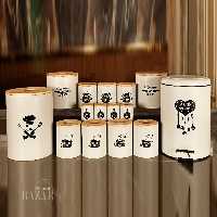 سرویس آشپزخانه بی وی کی درب چوبی طرح chef کد 853216
