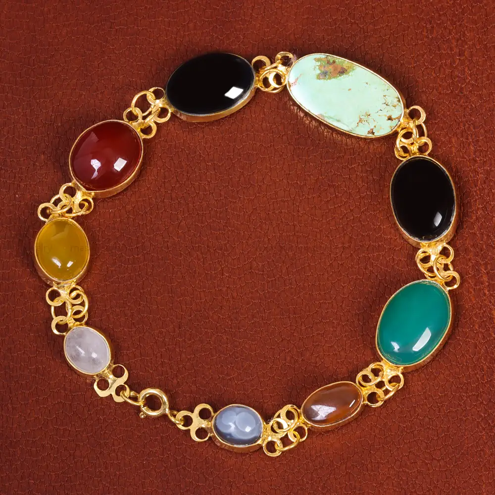 دستبند میکس (ام البنین) زنانه کد 19085 - جواهری مشاهیر