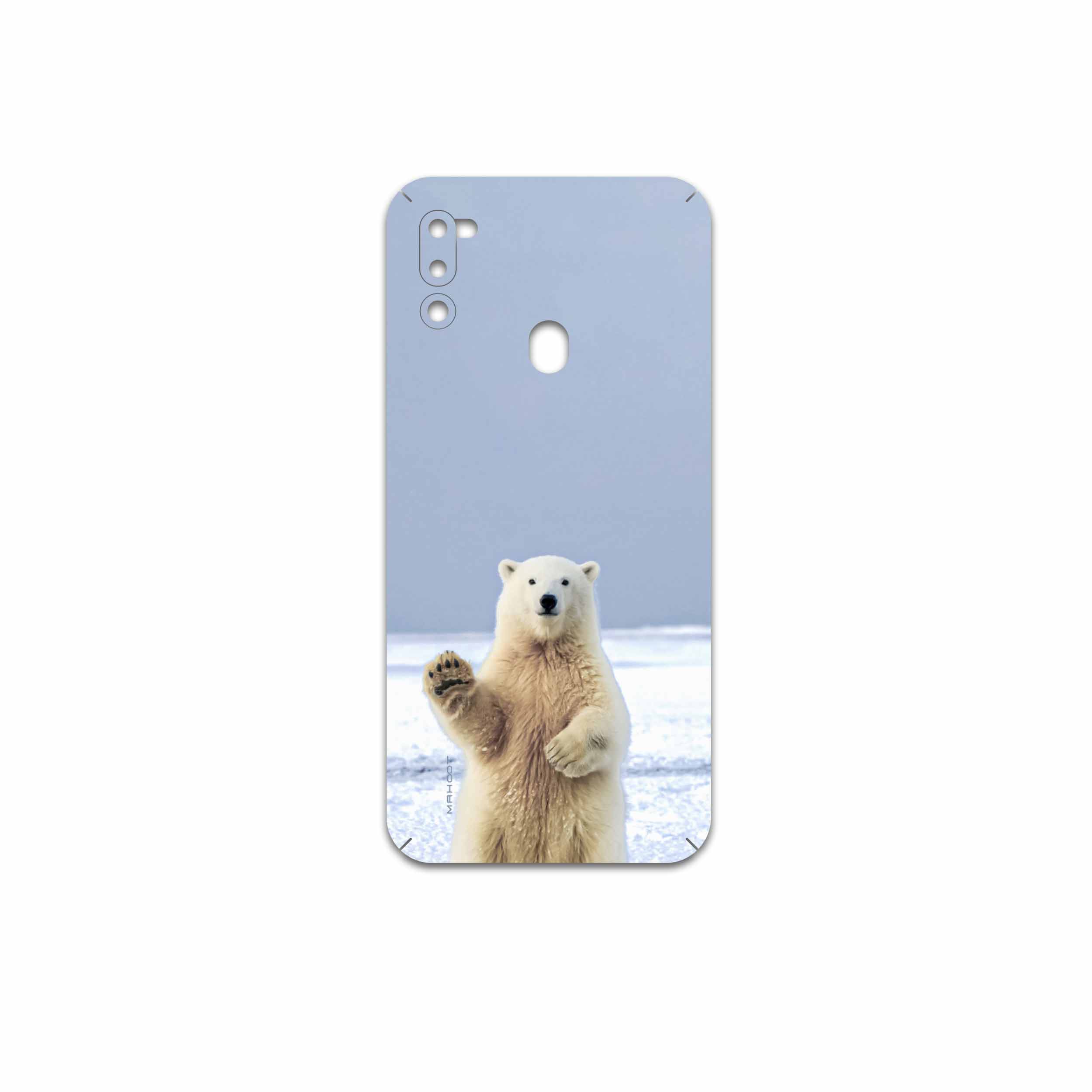 برچسب پوششی ماهوت مدل Polar-bear مناسب برای گوشی موبایل سامسونگ Galaxy M21 (2021) Edition