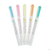 ماژیک علامت گذار 5 رنگ زبرا مدل MILDLINER طرح Fluorescent Colors (بدون قاب طلقی)