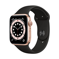 اپل واچ سری 5 نسخه 40 میلی متری بدنه آلومینیوم به رنگ طلایی با بند سیلیکونی