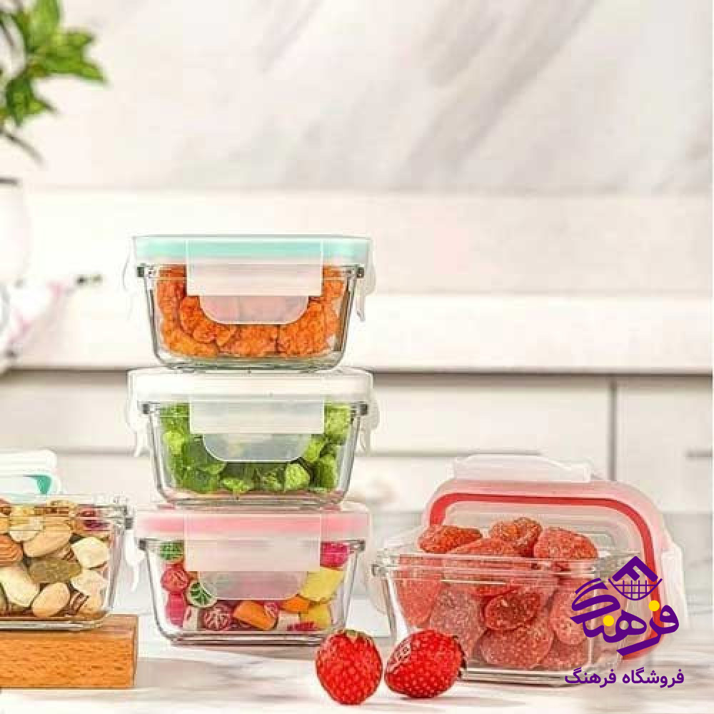 ظرف شیشه ای 180 میلی لیتر لیمون