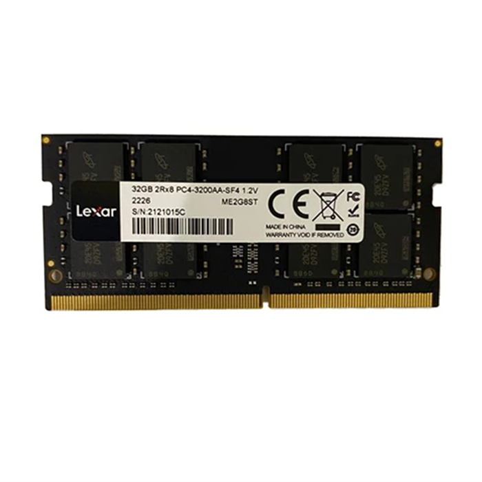 رم لپ تاپ لکسار مدل ME2G8ST ظرفیت 8 گیگابایت CL19 فرکانس 3200 مگاهرتز CL19 تک کاناله
