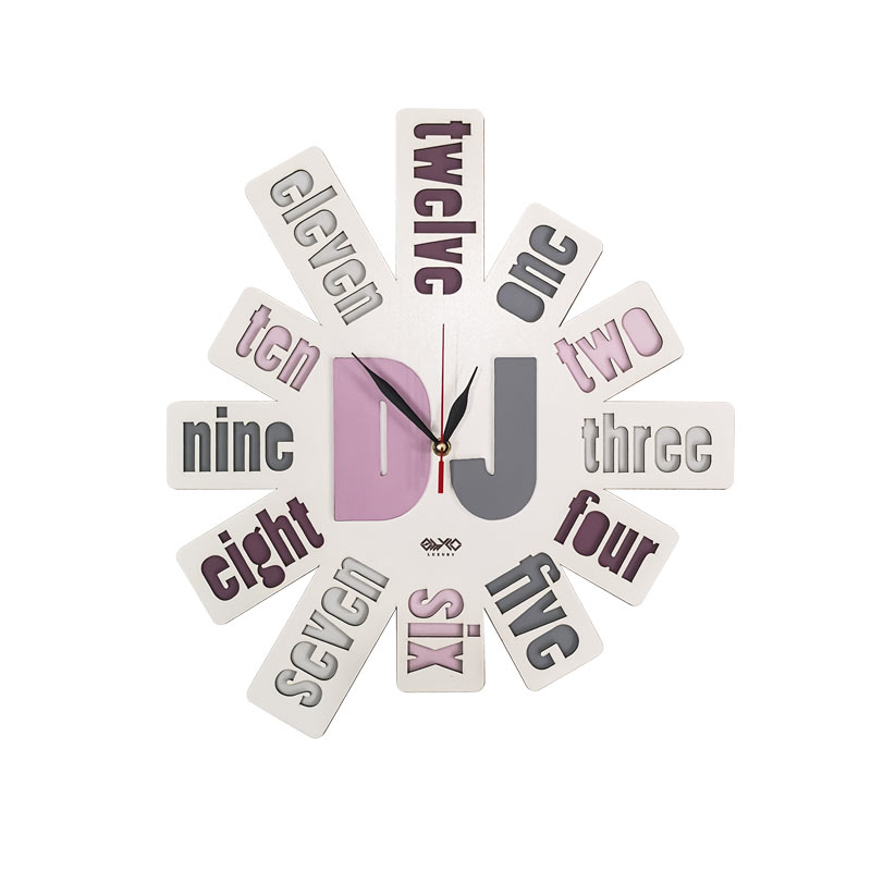 ساعت دیواری طرح دی جی مدل MC004B-D