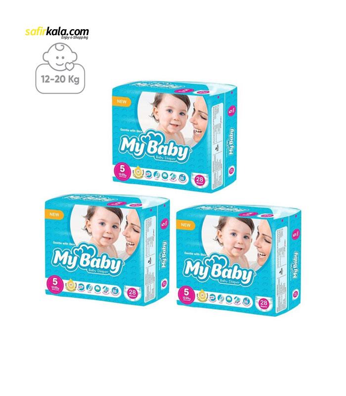 پوشک مای بیبی مدل Chamomile سایز 5 بسته 3 عددی