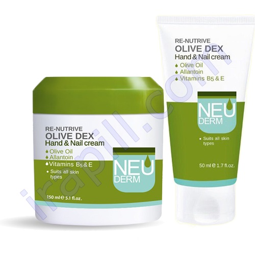 کرم تیوبی دست و ناخن نئودرم مدل Olive Dex حجم 50 میلی لیتر
