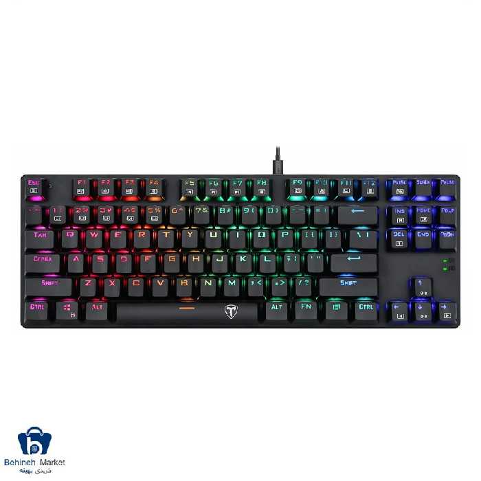 کیبورد باسیم گیمینگ تی دگر مدل Bora T-TGK315 RGB