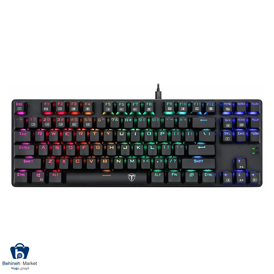 کیبورد باسیم گیمینگ تی دگر مدل Bora T-TGK315 RGB