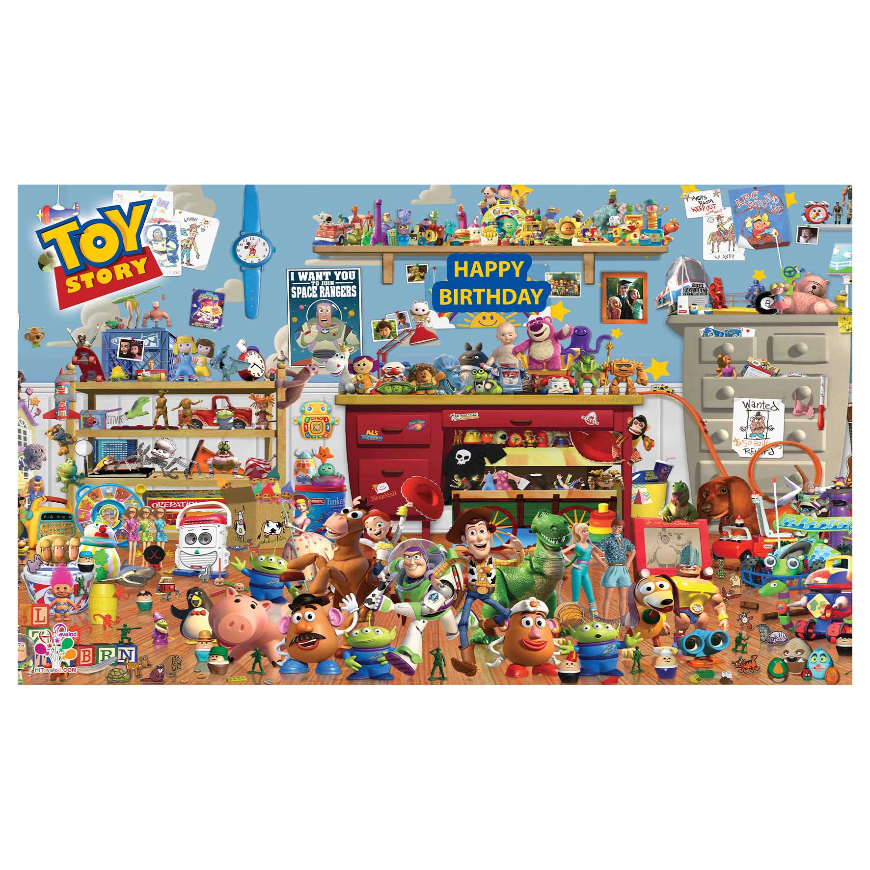  بنر تولد طرح داستان اسباب بازی ها کد 023