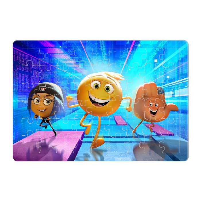 پازل 54 تکه طرح شکلک ها مدل P413