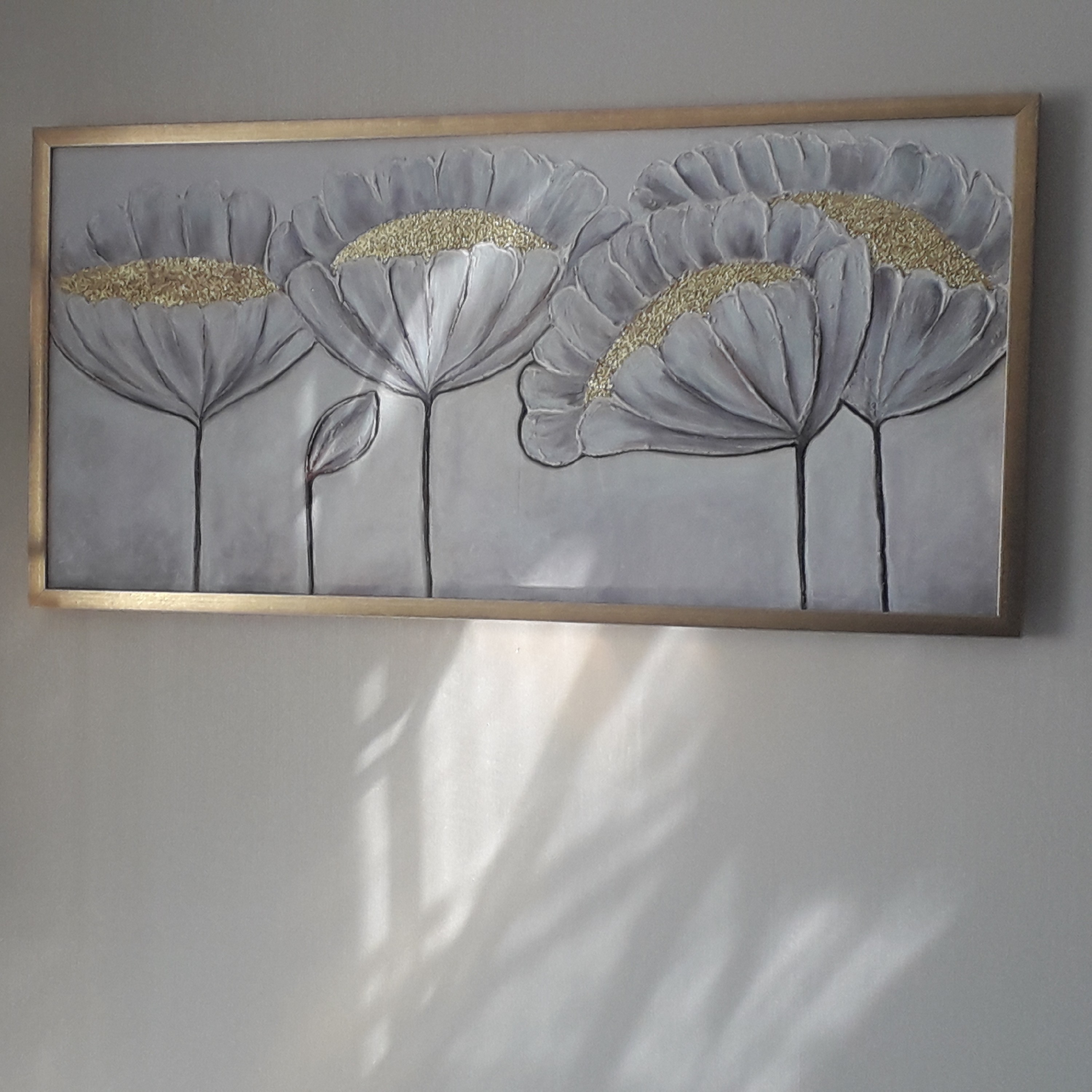 تابلو نقاشی رنگ روغن ورق طلا