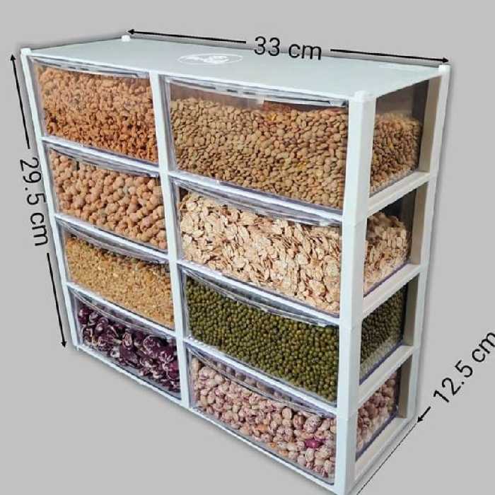 ست جا حبوباتی8پارچه کشویی