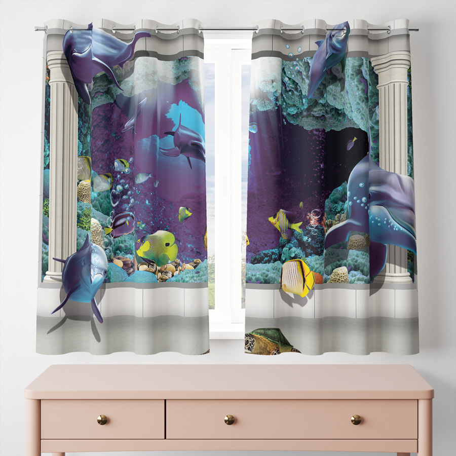 پرده مدل مخمل پانچی کد 8375 سایز 200x140 سانتی متر 