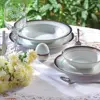 سرویس چینی 28 پارچه غذا خوری چینی زرین ایران سری ایتالیا اف مدل خاطره درجه عالی