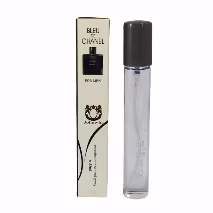 ادکلن بلو چا نل  30 میل جانوین blue chalen رایحه خنک تیز مردانه قلمی خوشبو عطر جیبی کادو پسرانه اودکلن جذاب عطر شا نل