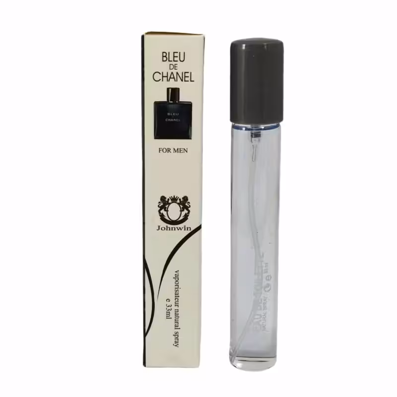 ادکلن بلو چا نل  30 میل جانوین blue chalen رایحه خنک تیز مردانه قلمی خوشبو عطر جیبی کادو پسرانه اودکلن جذاب عطر شا نل