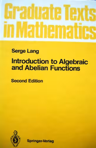 خرید و دانلود نسخه کامل کتاب Introduction to algebraic and abelian functions