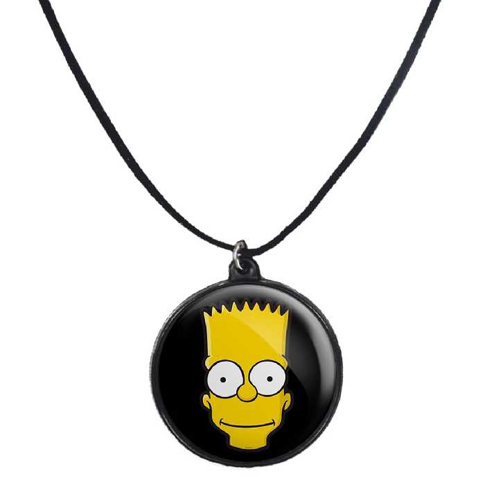گردنبند پرمانه طرح سیمپسون ها کد pmb.1766 مدل دو طرفه
