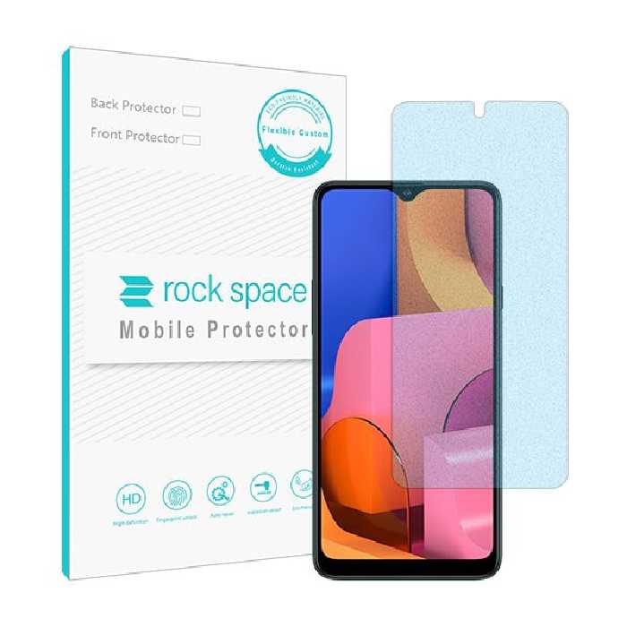 گلس سامسونگ A20s مدل نانو هیدروژل مات آنتی بلو برند راک اسپیس کد S