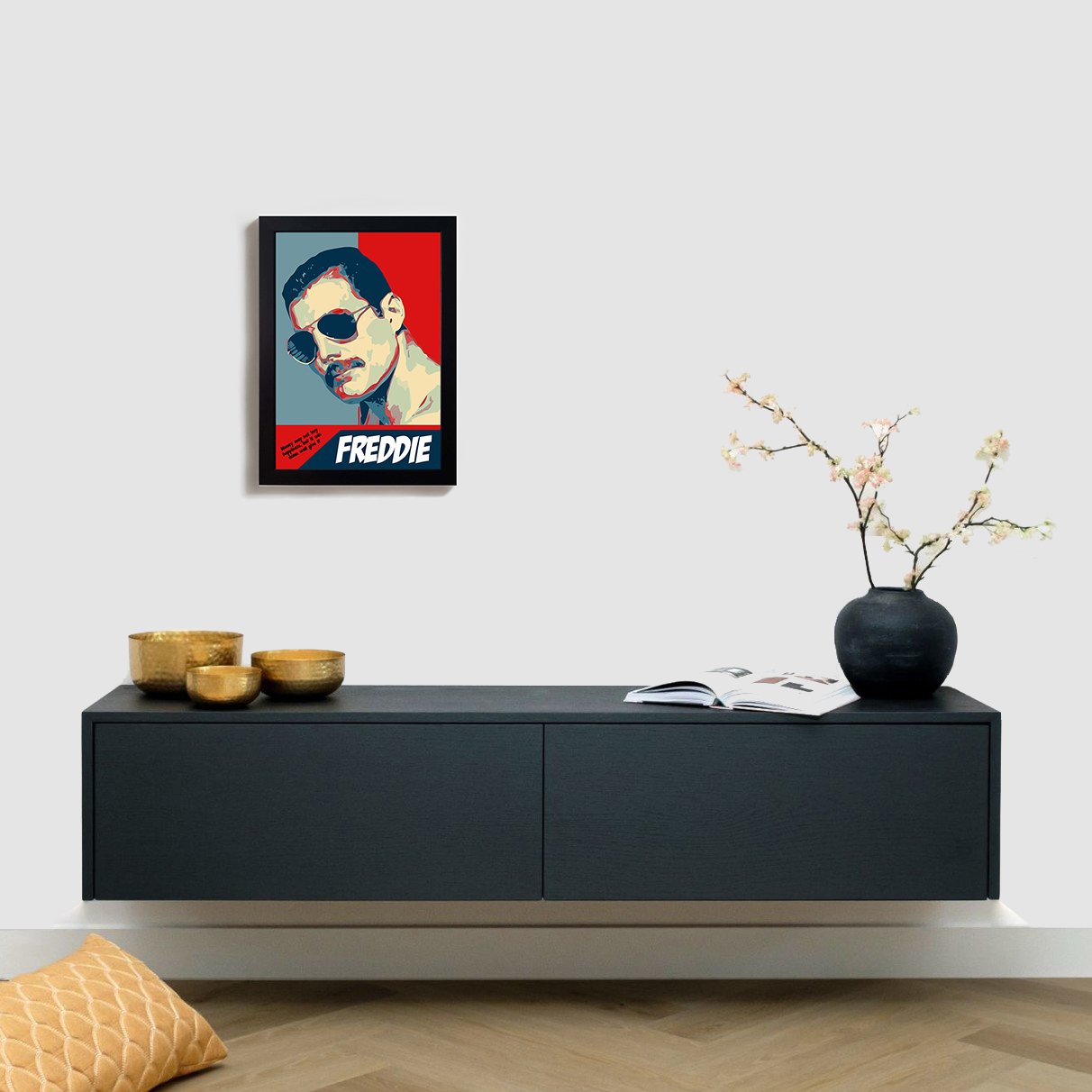تابلو مدل فردی مرکوری freddie mercury BL80