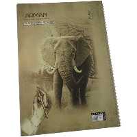 دفتر نقاشی سیمی مدل فیلی بسته 12 عددی