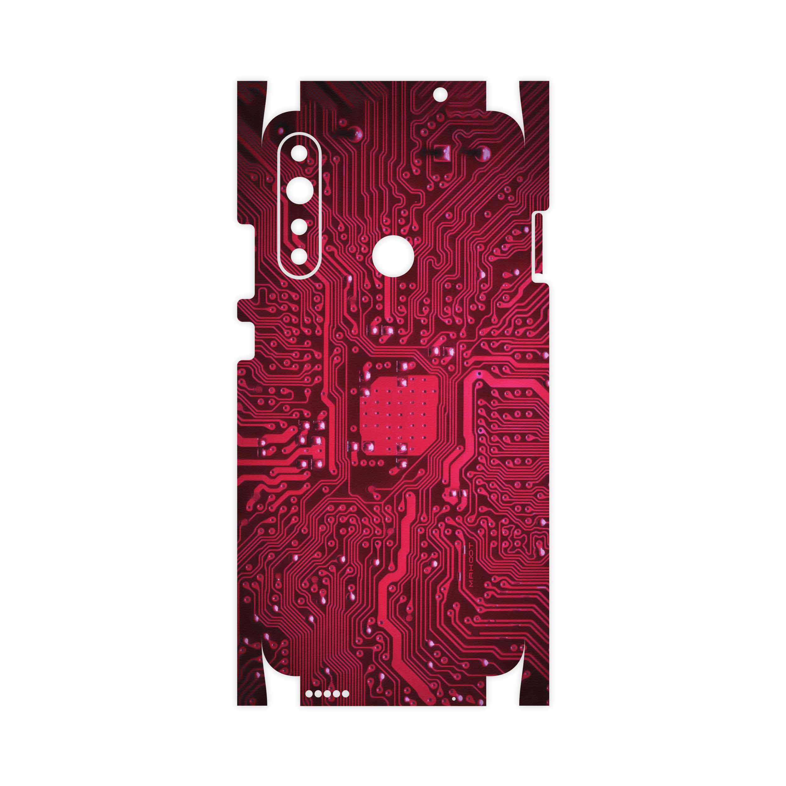 برچسب پوششی ماهوت مدل Red-Printed-Circuit-Board-FullSkin مناسب برای گوشی موبایل جی پلاس P10 Plus