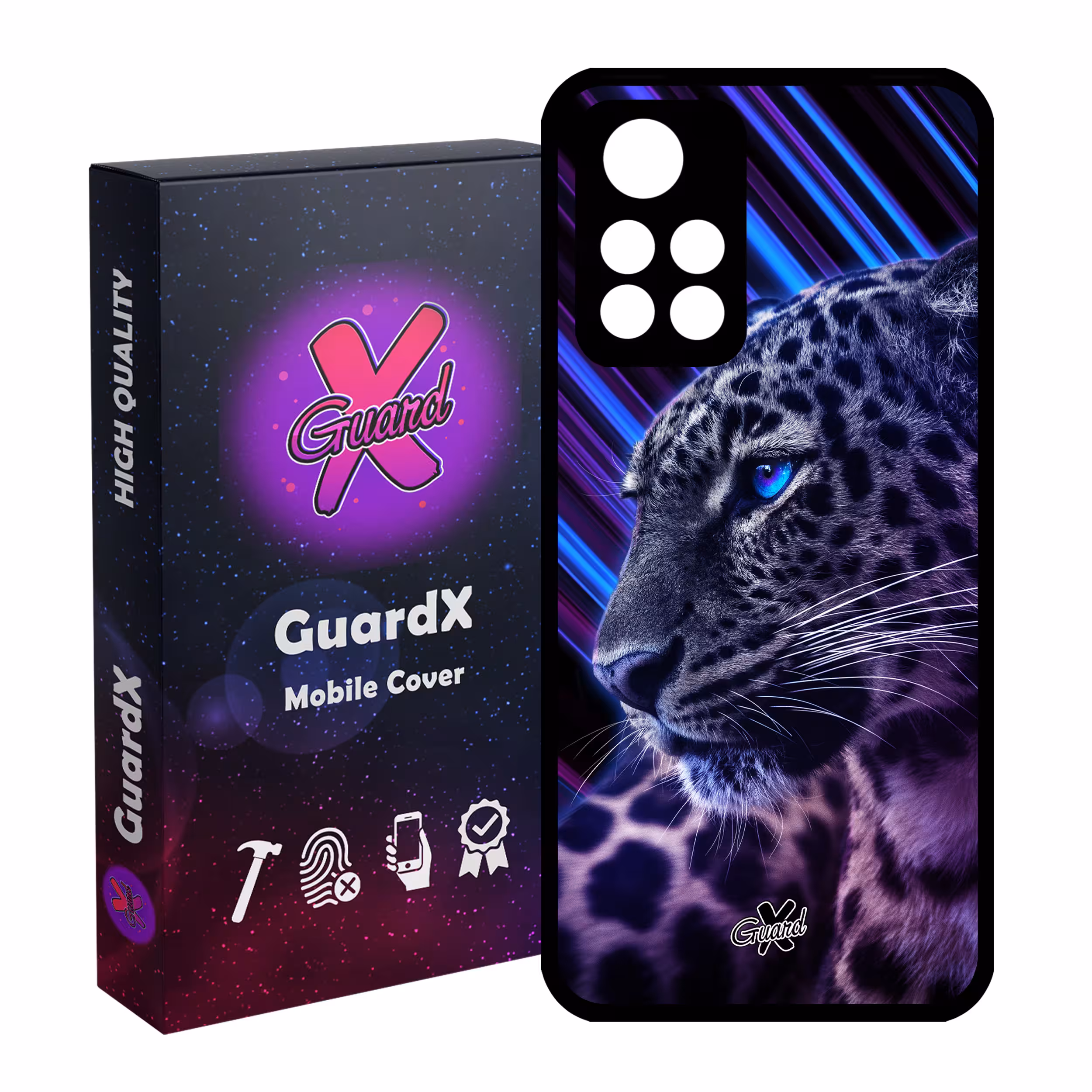 کاور گارد ایکس طرح Leopard مدل Glass10206 مناسب برای گوشی موبایل شیائومی Poco M4 Pro 5G/Redmi Note 11T 5G/Redmi Note 11S 5G