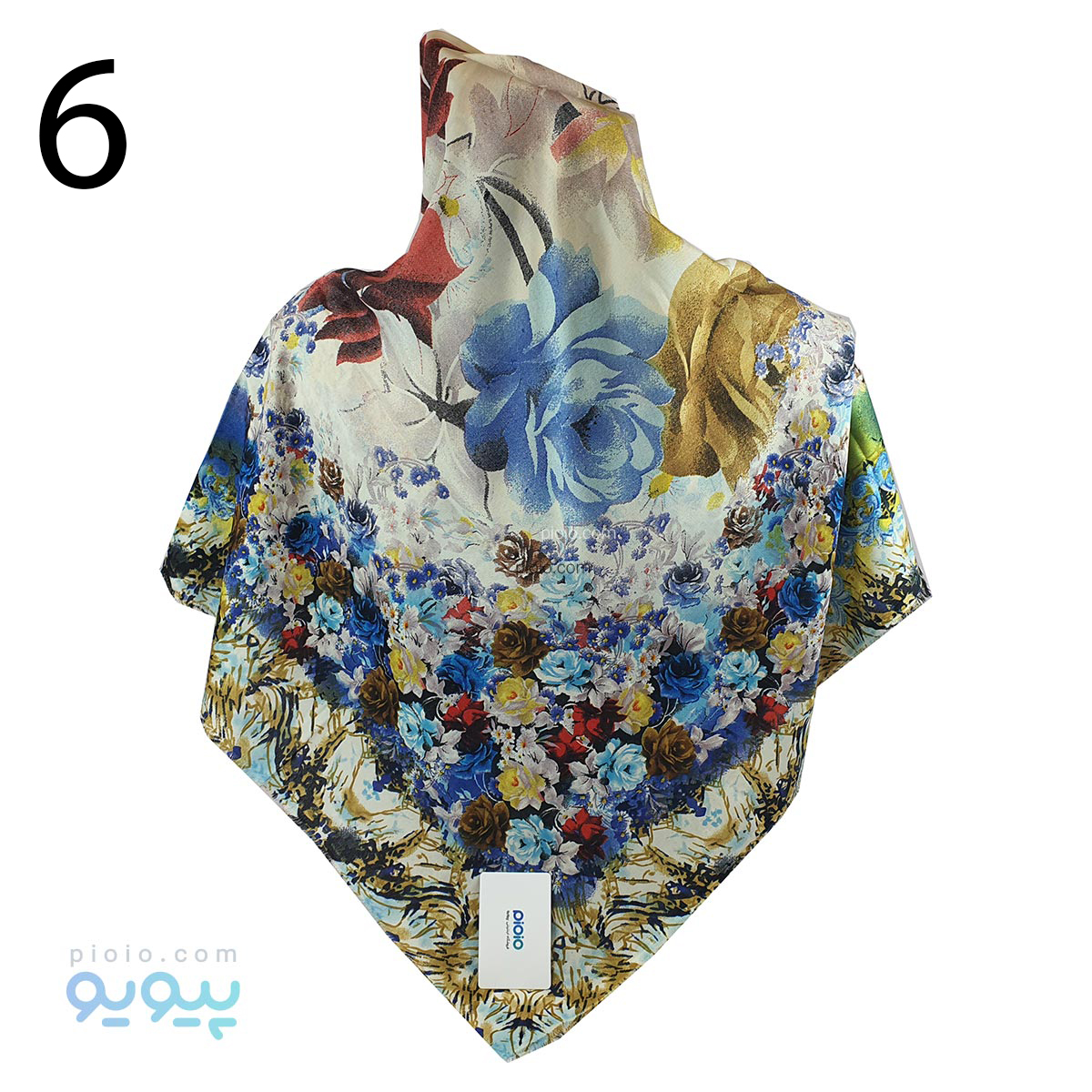 روسری گلدار طرح دور گل