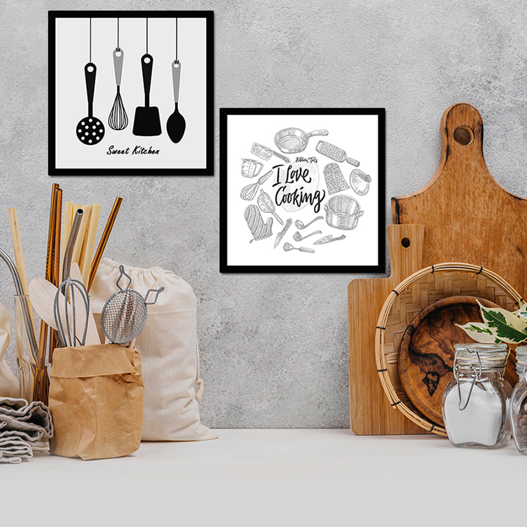 تابلو مدل سرآشپز مجموعه ی 2 عددی