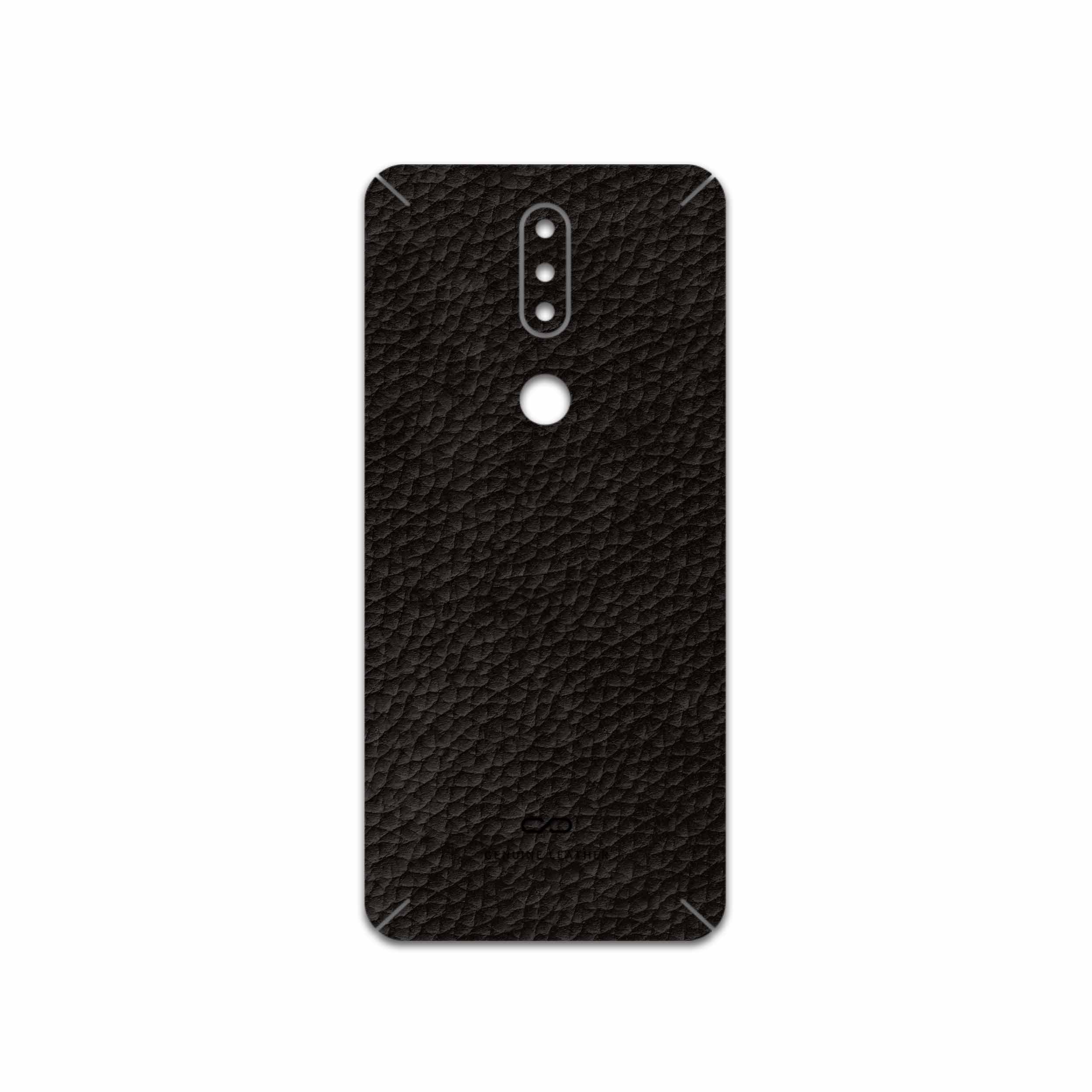 برچسب پوششی ماهوت مدل Dark-Brown-Leather مناسب برای گوشی موبایل نوکیا 2.4