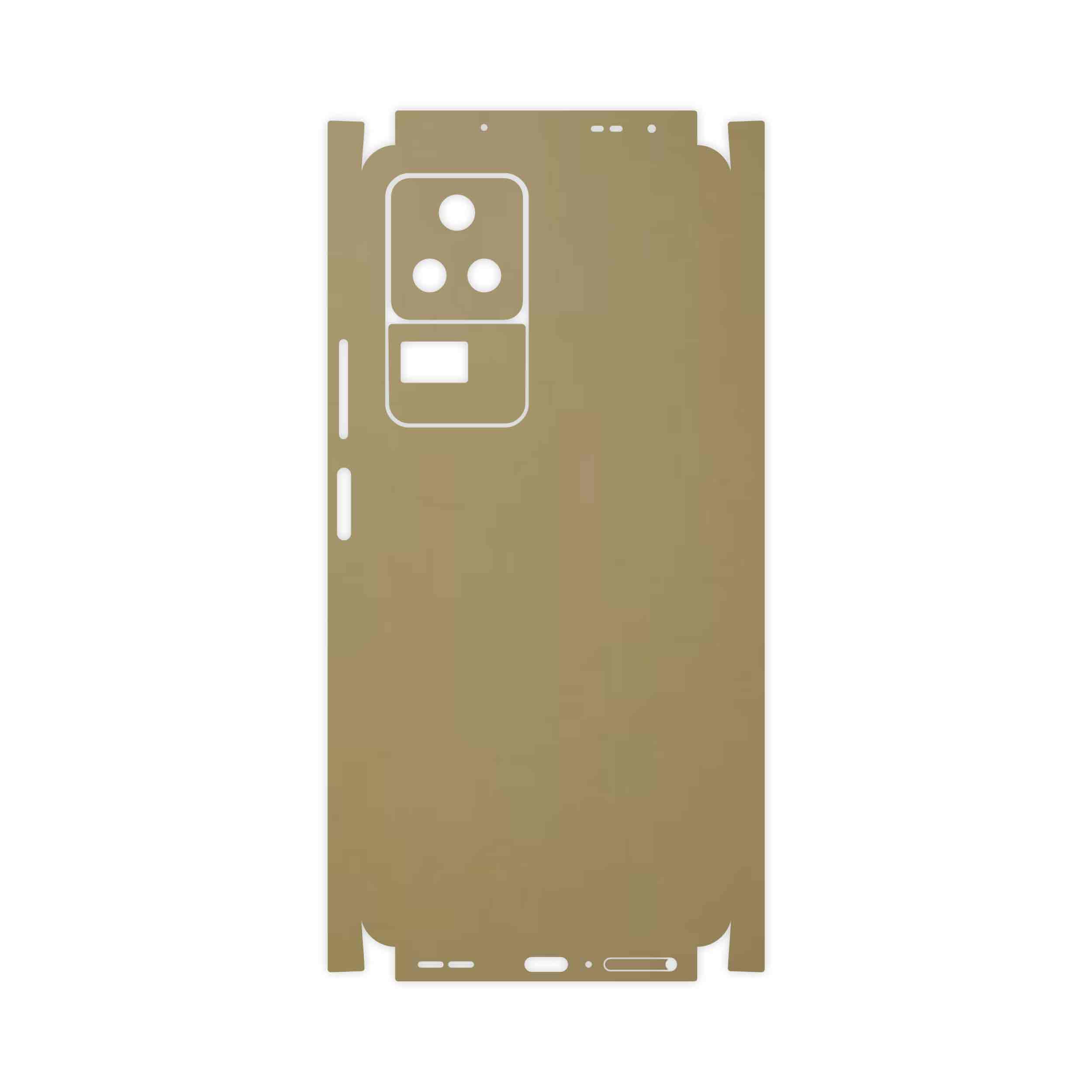 برچسب پوششی ماهوت مدل Matte-Gold-FullSkin مناسب برای گوشی موبایل شیائومی Poco F4 5G