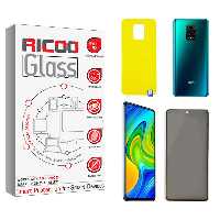 محافظ صفحه نمایش حریم شخصی ریکو مدل Ricoo مناسب برای گوشی موبایل شیائومی Redmi Note 9s  به همراه محافظ پشت گوشی | کالا برتری