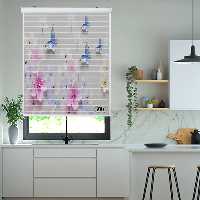پرده زبرا زیو مدل 3D1049 سایز 150x150 سانتی متر