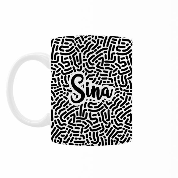 ماگ رژارت مدل اسم سینا