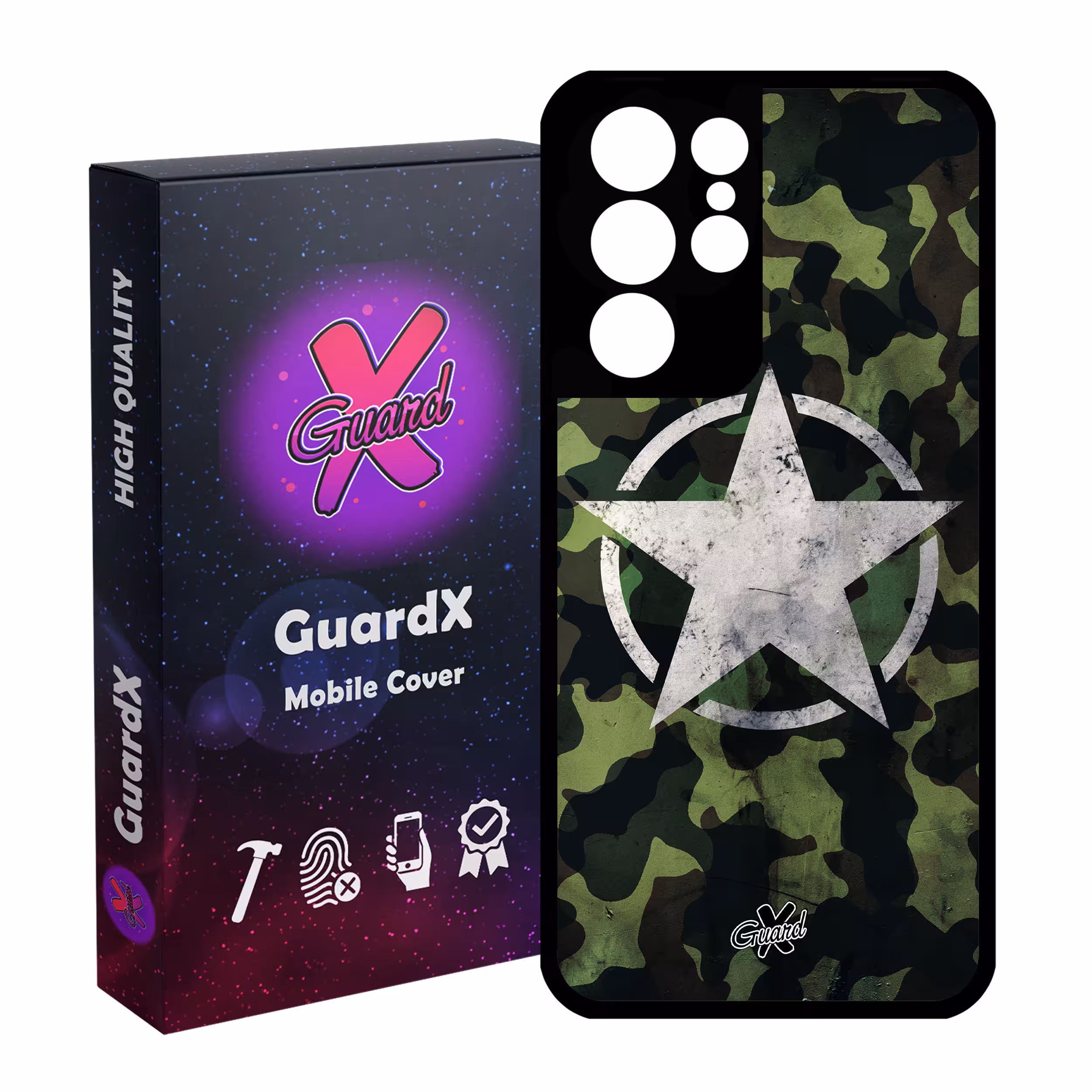 کاور گارد ایکس طرح Star مدل Glass10194 مناسب برای گوشی موبایل سامسونگ Galaxy S21 Ultra